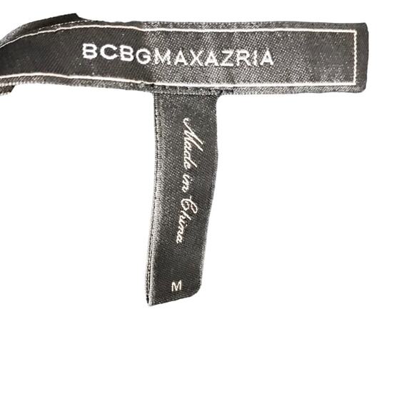 BCBGMAXAZRIA Shift Dress Black Paisley Lace Print Round Neck Tunic Medium EUC - Picture 3 of 9